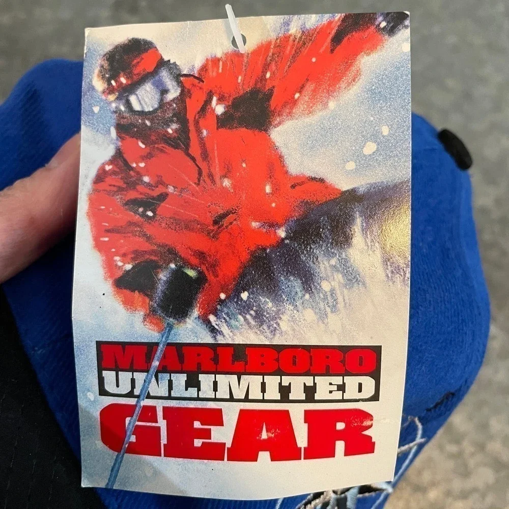 NWT Vintage Marlboro Hat Cap Strap Back Unlimited Gear Compass Cigarette 90s